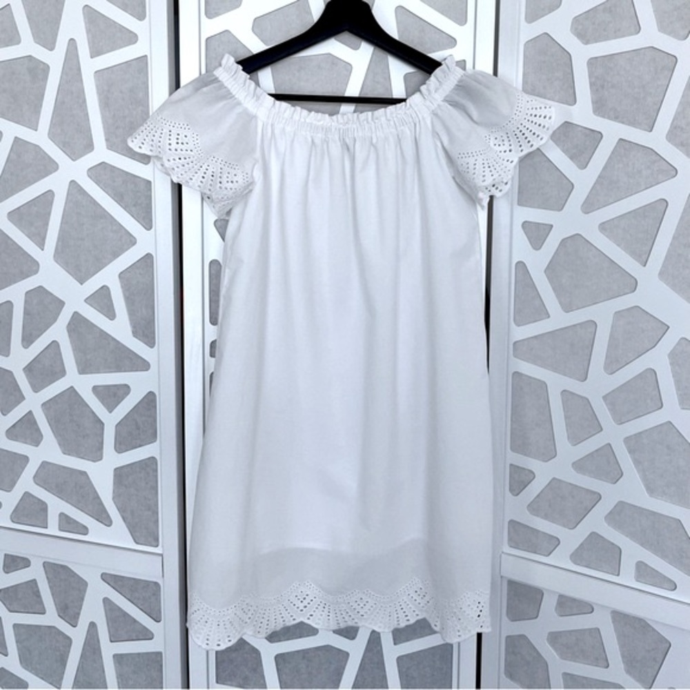 100% Cotton, Embroidered Summer Dress / Swim Cover Up, Size S